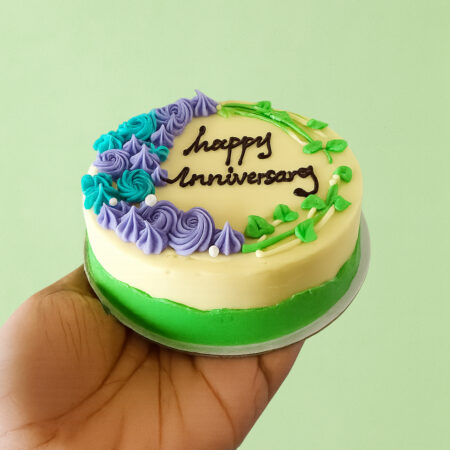 Anniversary Bento Cake – Butter Cream Flower