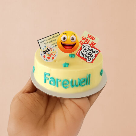 Farewell Bento Cake - Smiley