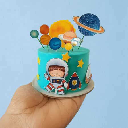 Kids Birthday Bento Cake - Space
